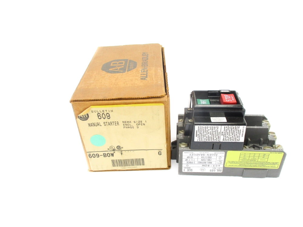 ALLEN BRADLEY 609-BOW SER. G (BR/YL) NSMP