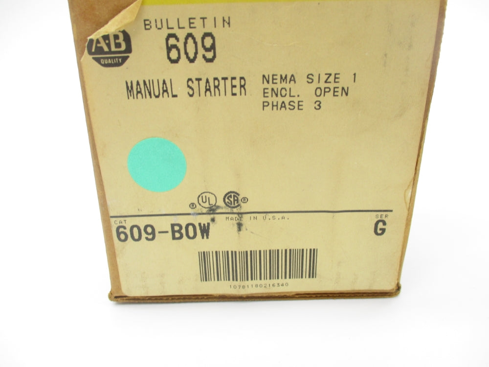 ALLEN BRADLEY 609-BOW SER. G (BR/YL) NSMP