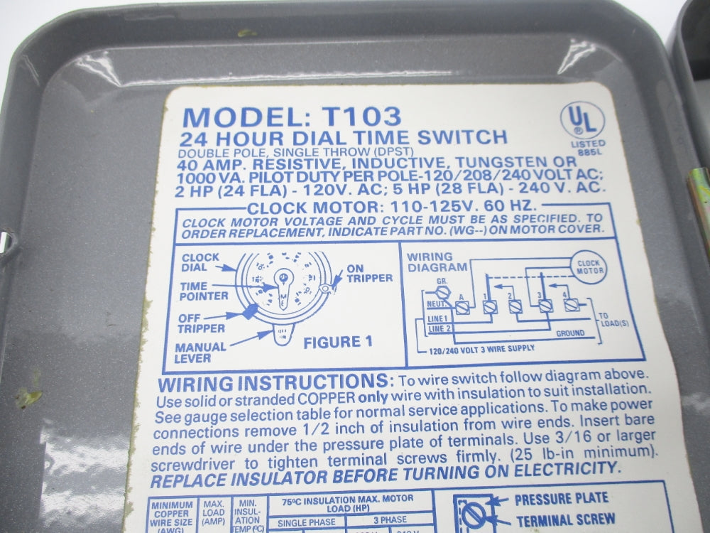 INTERMATIC T103 24HR NSNP