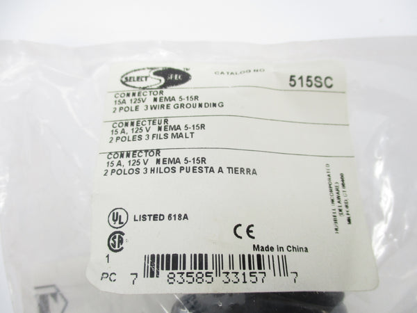 HUBBELL 515SC 125V 15A NSMP