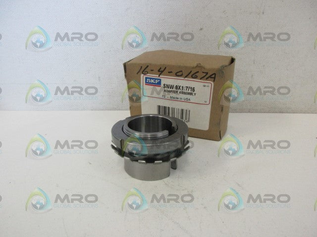 SKF SNW 9X1.7/16 ADAPTER ASSEMBLY *NEW IN BOX*