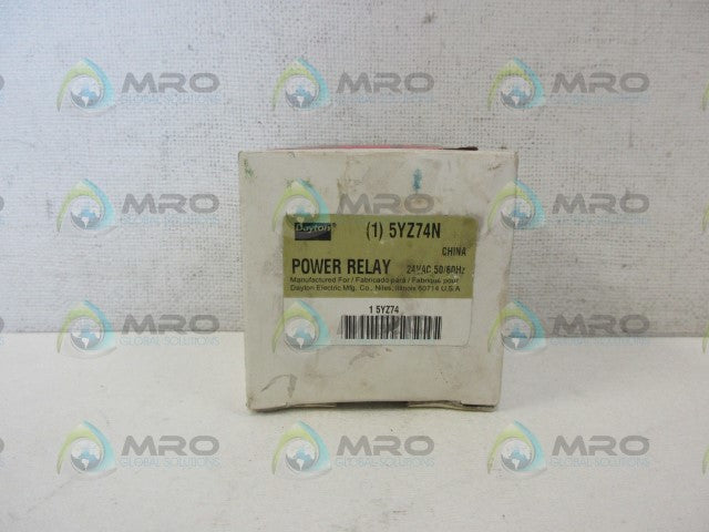 DAYTON 5YZ74N RELAY *NEW IN BOX*