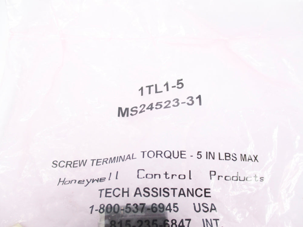 HONEYWELL 1TL1-5 MS24523-31 NSMP