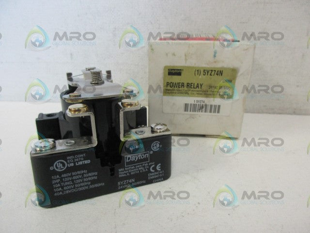 DAYTON 5YZ74N RELAY *NEW IN BOX*