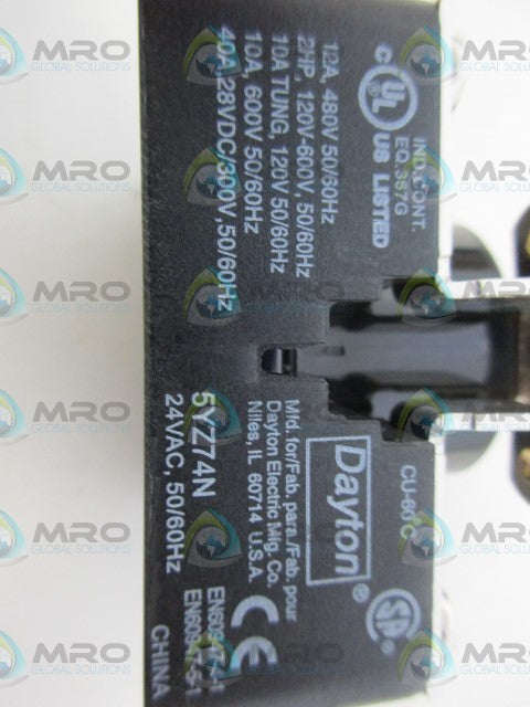 DAYTON 5YZ74N RELAY *NEW IN BOX*