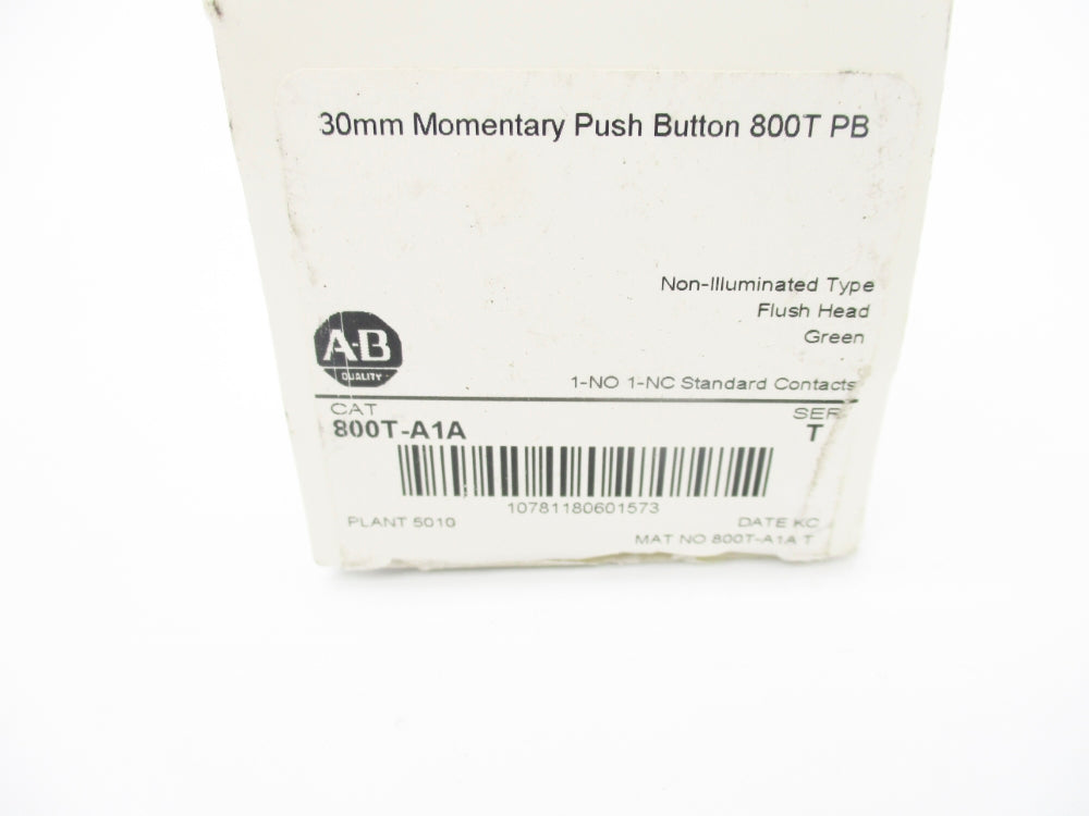 ALLEN BRADLEY 800T-A1 SER. T (AS PICTURED) NSNP