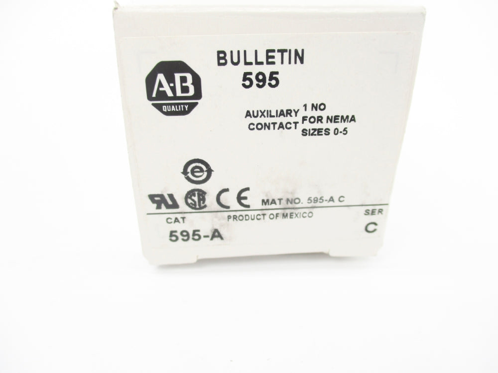ALLEN BRADLEY 595-A SER. C 600VAC (WH) NSMP