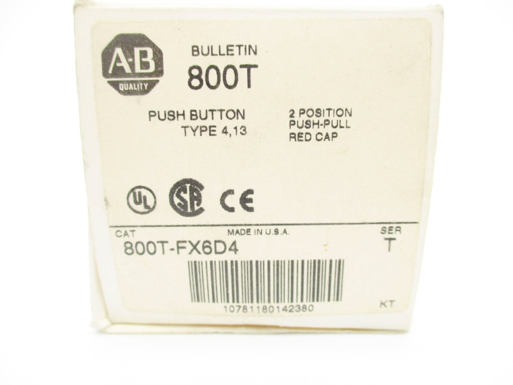 ALLEN BRADLEY 800T-FX6D4 SER. T (AS PICTURED) (WH) NSMP