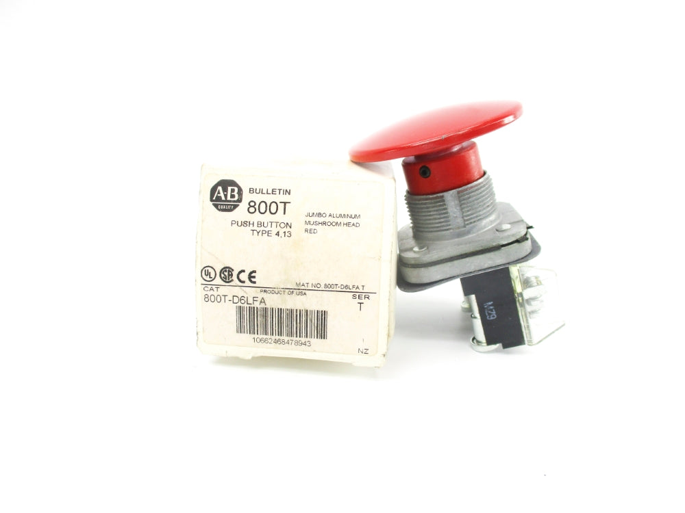ALLEN BRADLEY 800T-D6LFA SER. T (WH) NSMP