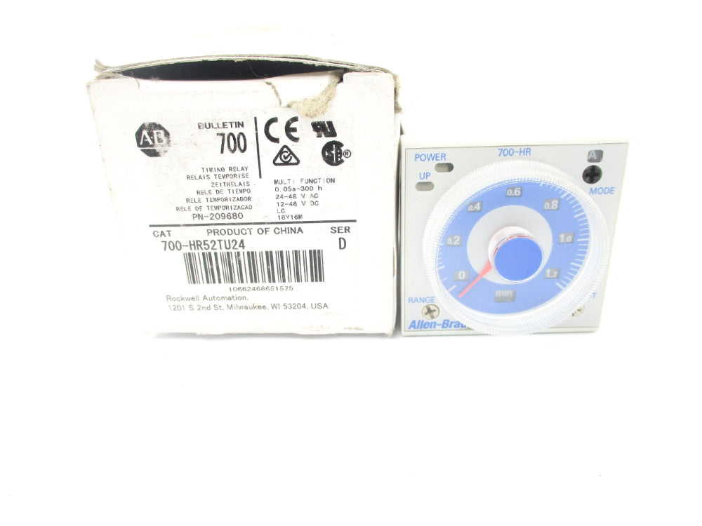 ALLEN BRADLEY 700-HR52TU24 SER. D 48VAC (WH) NSMP