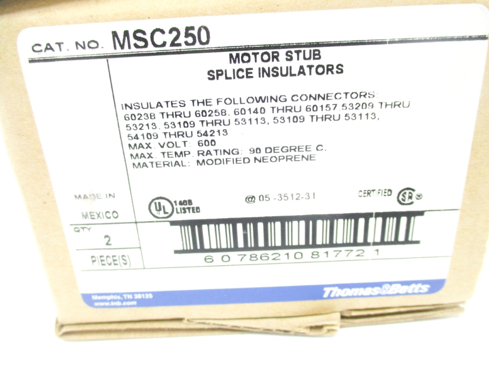 THOMAS&BETTS MSC250 (PKG OF 2) NSMP