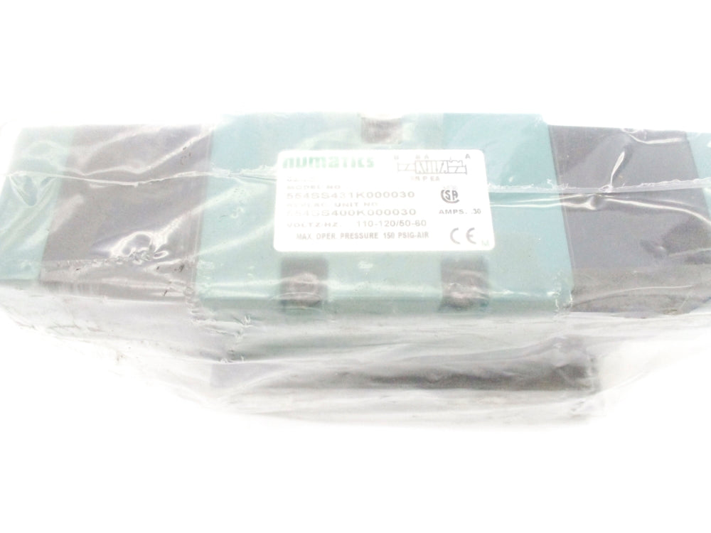 NUMATICS 554SS431K000030 110/120V 150PSIG NSMP