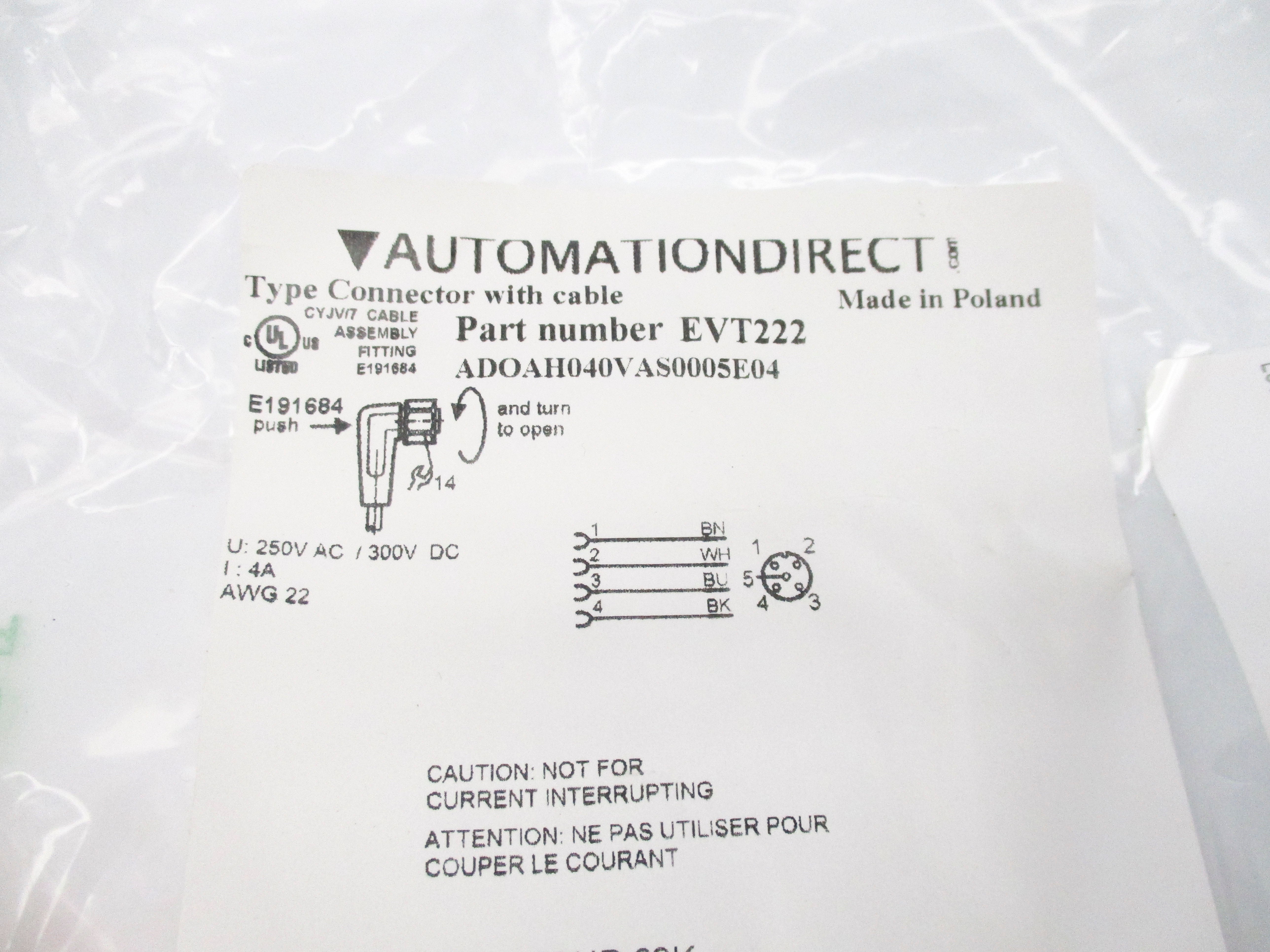 AUTOMATION DRIECT EVT222 ADOAH040VAS0005E04 NSMP