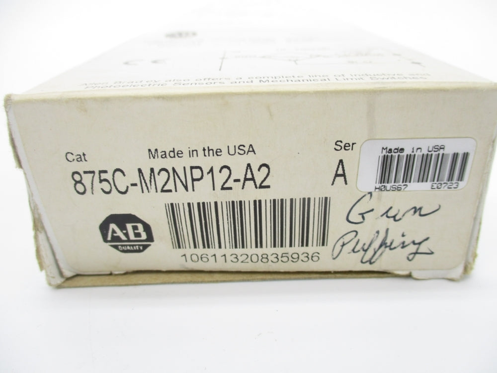 ALLEN BRADLEY 875C-M2NP12-A2 SER. A 10-48VDC (WH) NSMP