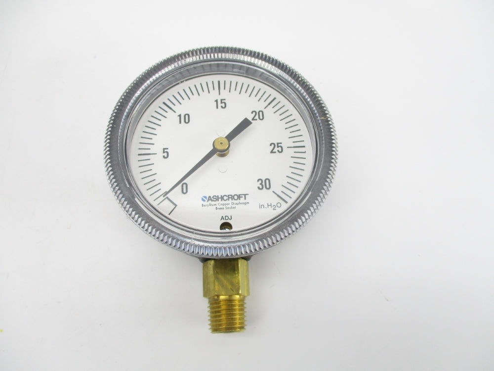 ASHCROFT 25-1490-A-02L-30IW 2C639 0-30PSI NSMP