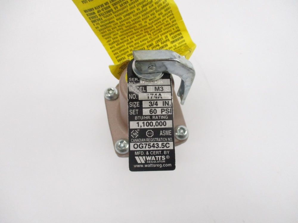 WATTS 3/4-174A 0274547 60PSI NSMP