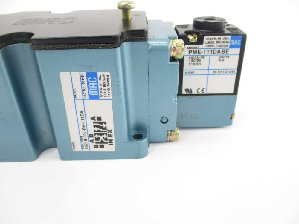 MAC 6521B-000-PM-111DA 110/120V 25-150PSI NSNP