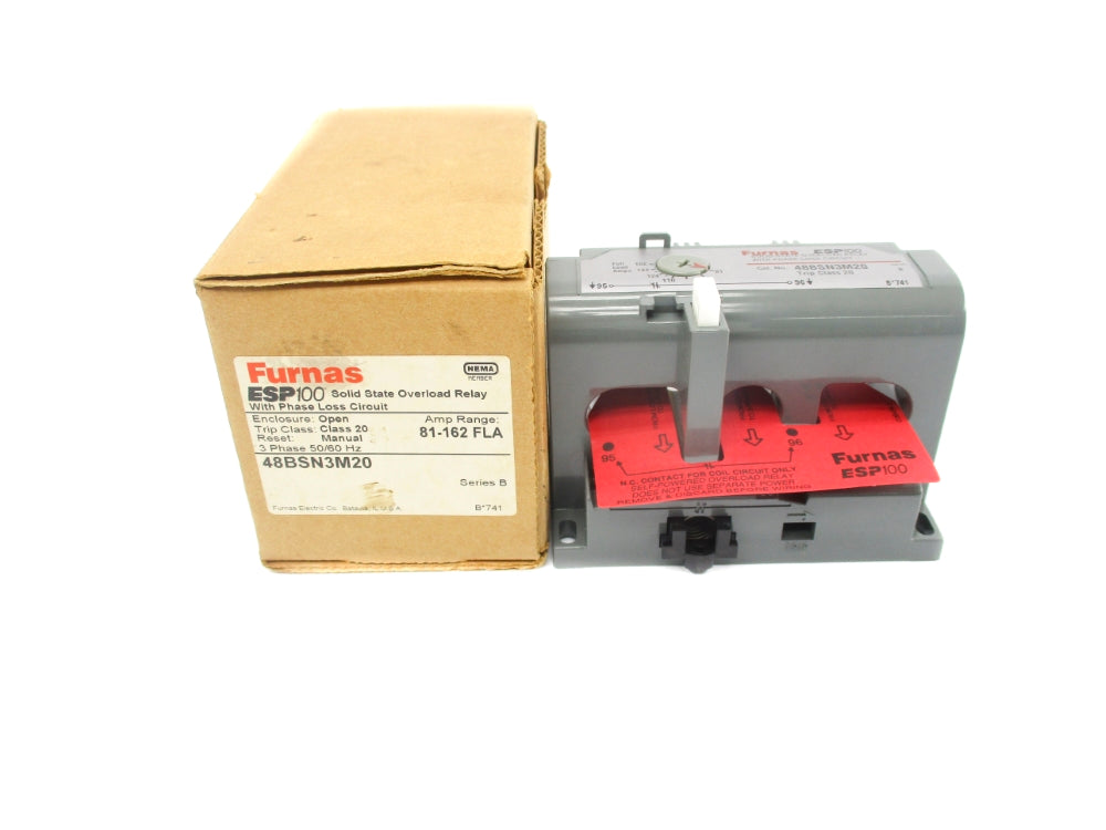 FURNAS 48BSN3M20 SER. B 600VAC 81-162A NSMP