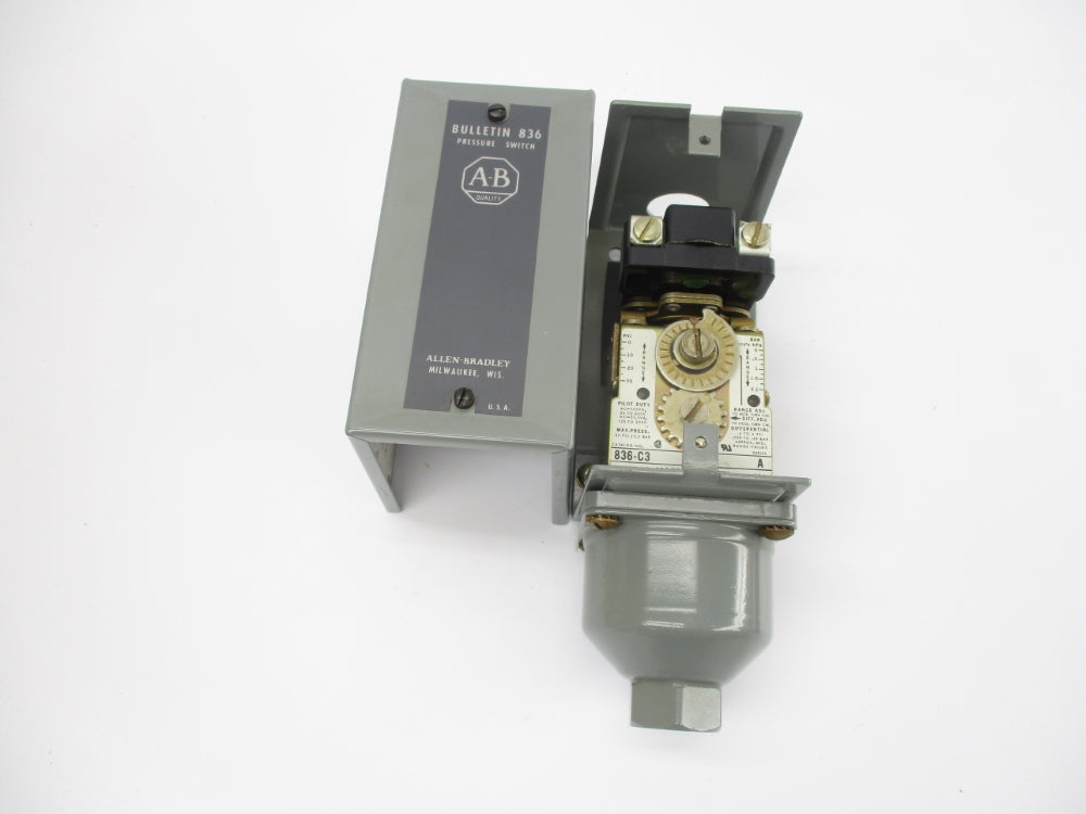 ALLEN BRADLEY 836-C3A SER. A 0-30PSI (BR/YL) NSMP