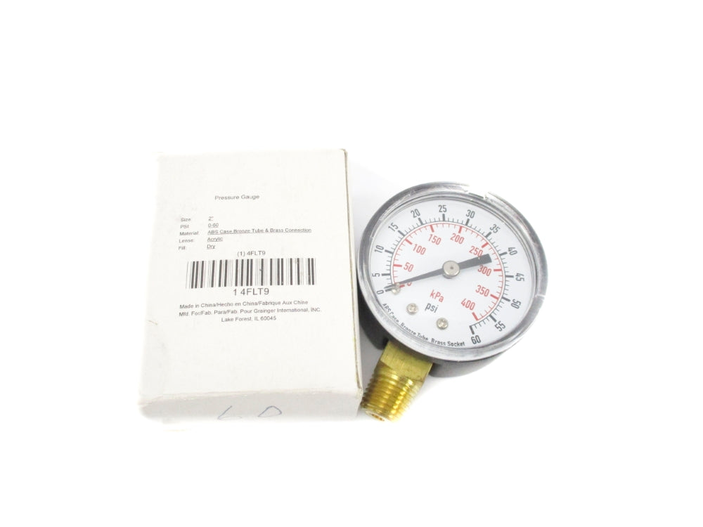 GRAINGER 4FLT9 0-60PSI NSMP