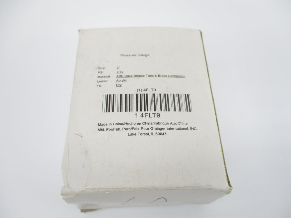 GRAINGER 4FLT9 0-60PSI NSMP
