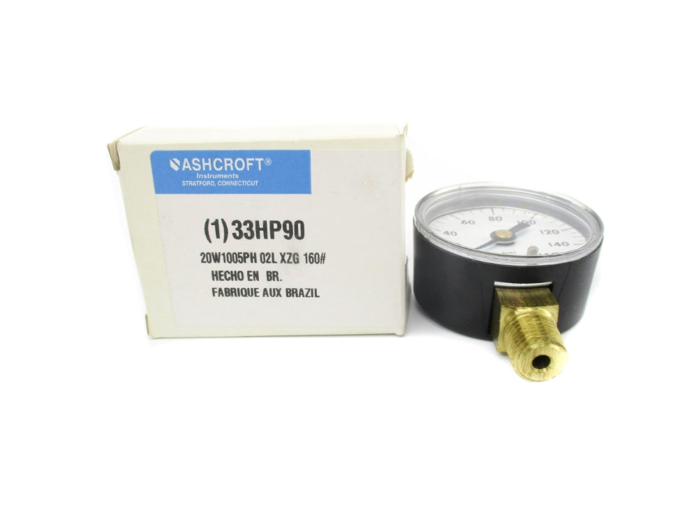 ASHCROFT 20W1005PH02LXZG160# 33HP90 0-160PSI NSMP