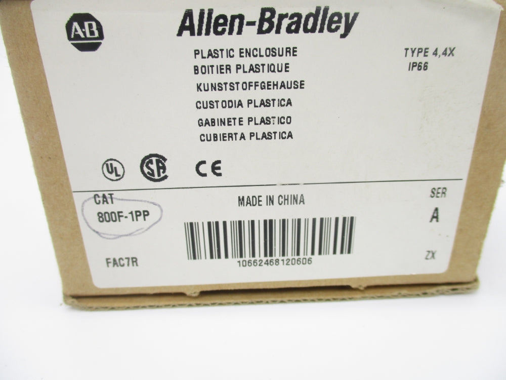 ALLEN BRADLEY 800F-1PP SER. A (BR/WH) NSMP