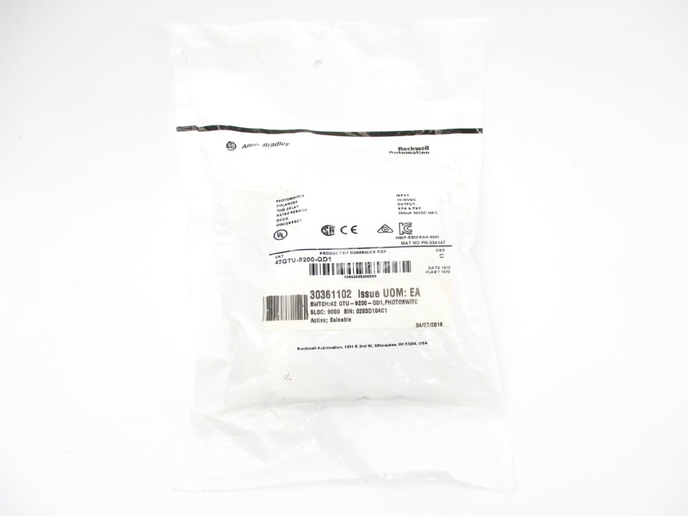 ALLEN BRADLEY 42GTU-9200-QD1 SER. C NSMP
