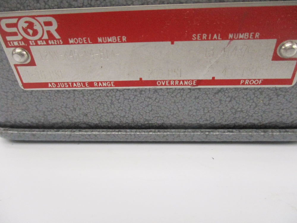 SOR 12NN-K45-N4-B1A 200PSI NSNP
