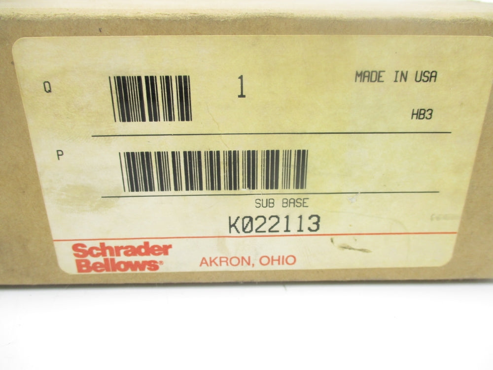 SCHRADER BELLOWS K022113 NSMP