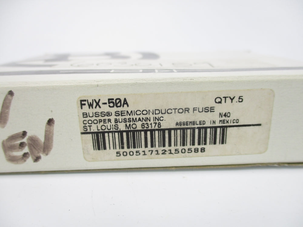 BUSSMANN FWX-50A 250VAC/DC 50A (PKG OF 5) NSMP
