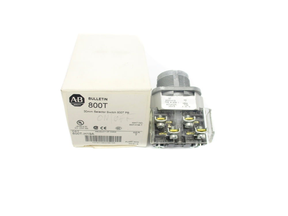 ALLEN BRADLEY 800T-H19A SER. T (AS PICTURED) (WH) NSMP