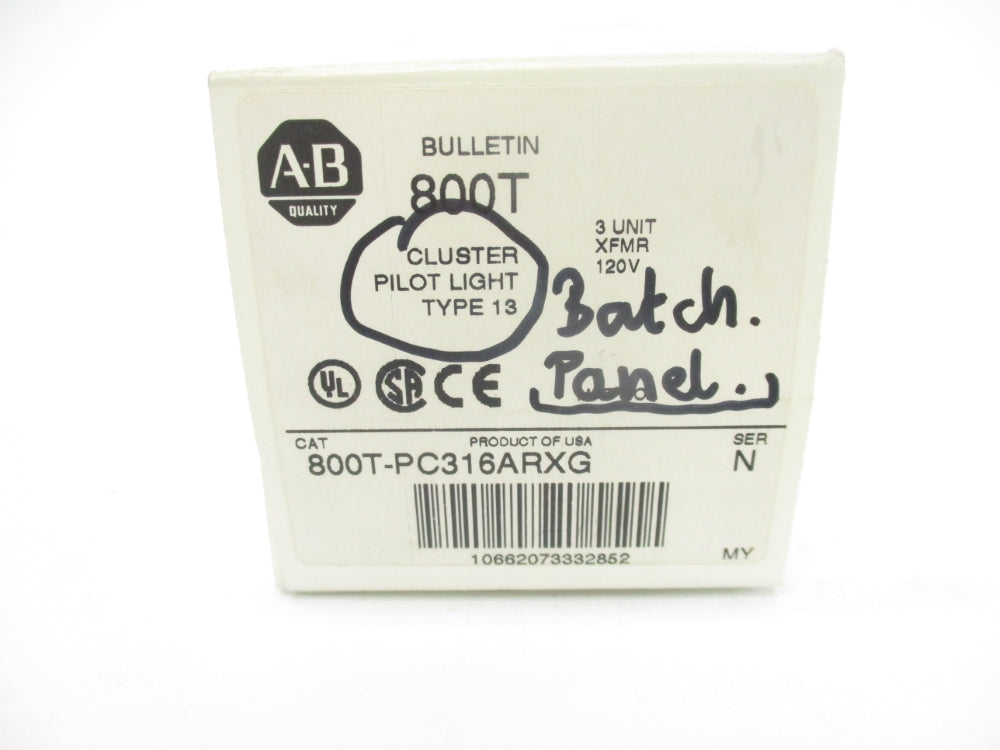 ALLEN BRADLEY 800T-PC316ARXG SER. N NSMP