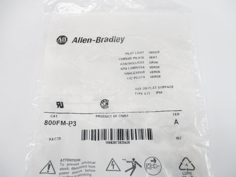ALLEN BRADLEY 800FM-P3 SER. A NSMP