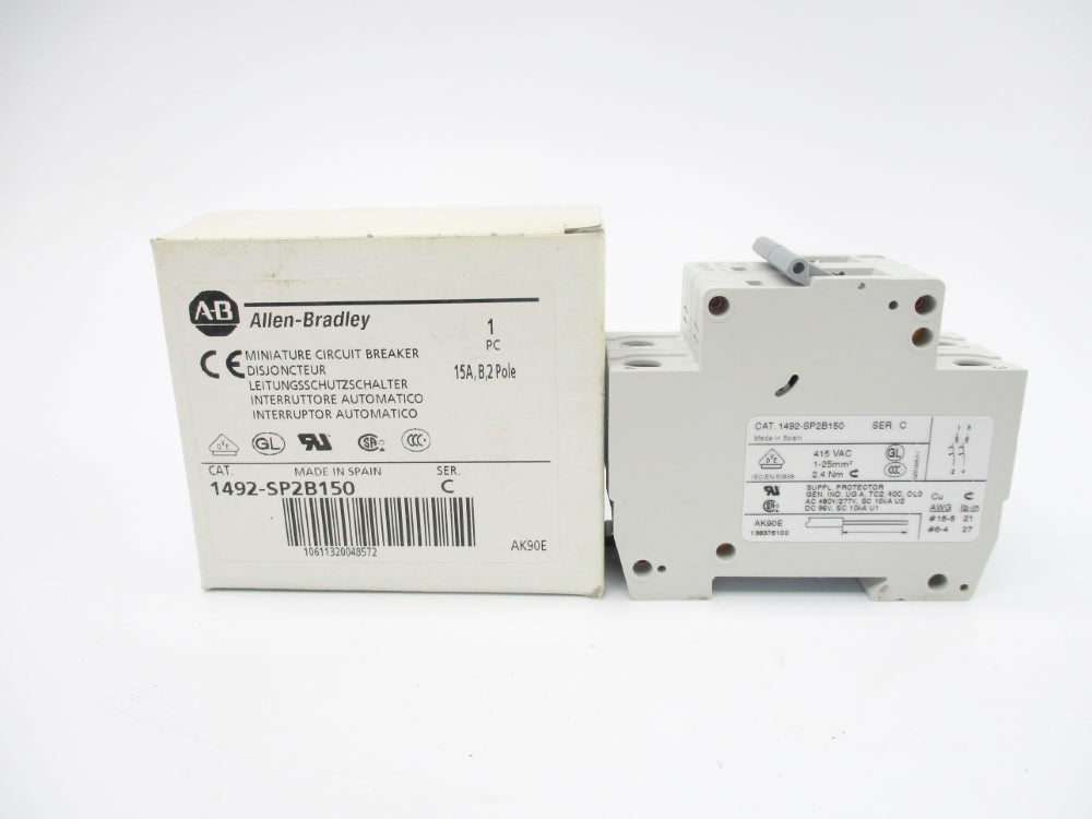 ALLEN BRADLEY 1492-SP2B150 SER. C 415VAC 15A NSMP