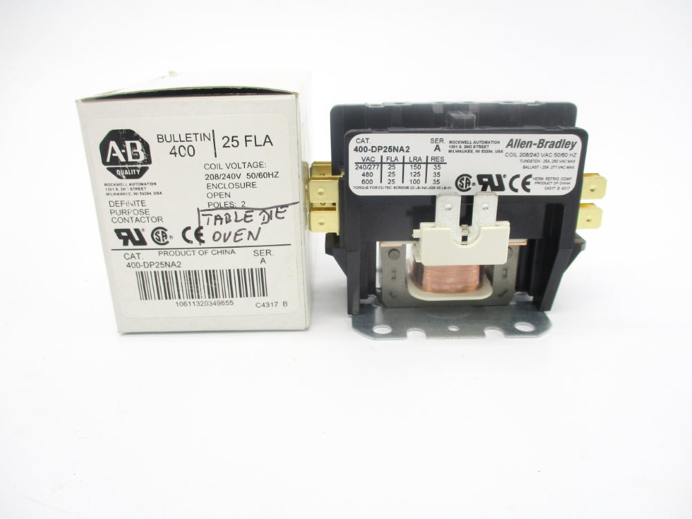 ALLEN BRADLEY 400-DP25NA2 SER. A 208-240VAC (WH) NSMP