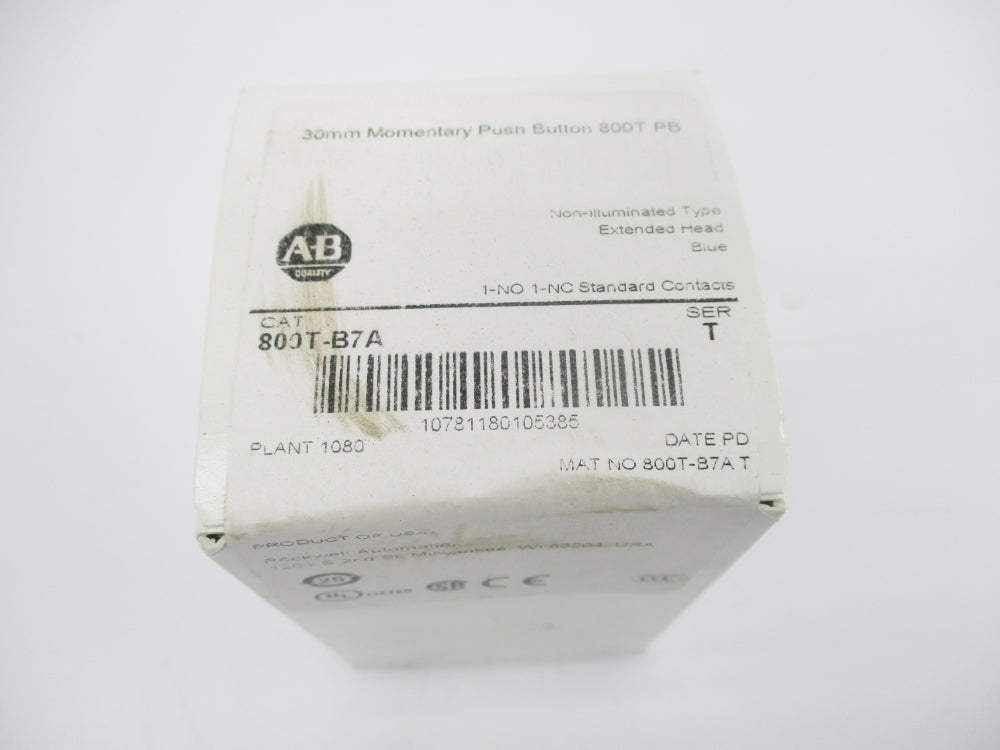ALLEN BRADLEY 800T-B7A SER. T (WH) NSFS