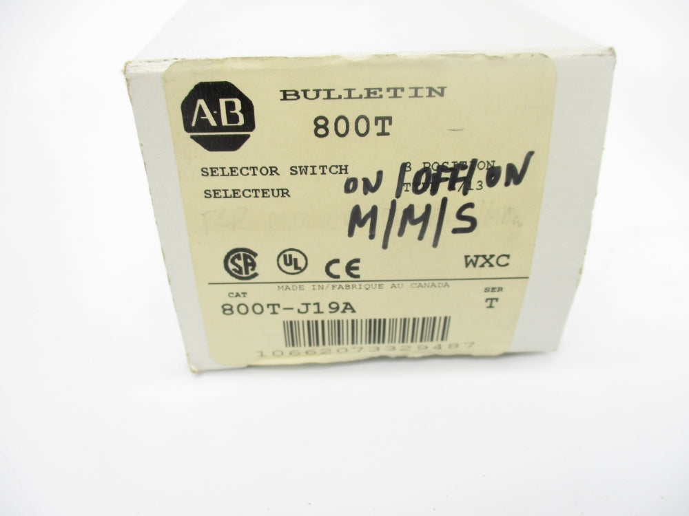 ALLEN BRADLEY 800T-J19A SER. T (WH) NSMP