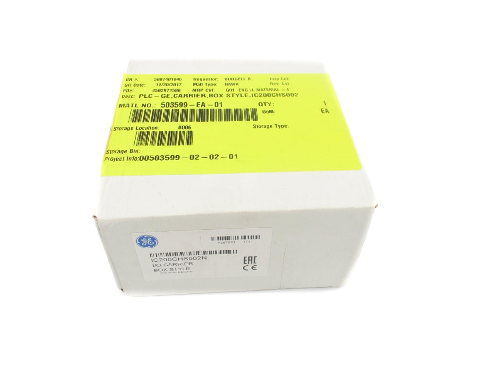 GENERAL ELECTRIC IC200CHS002N NSFS