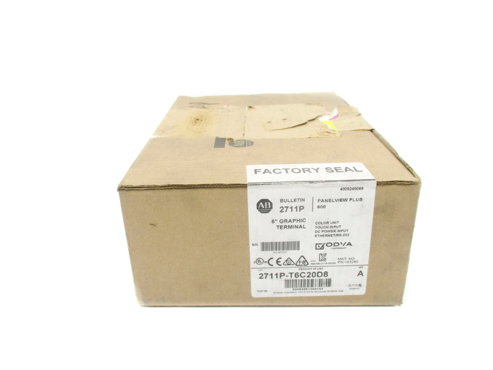 ALLEN BRADLEY 2711P-T6C20D8 SER. A DATE: 2018 (BR/WH) NSFS