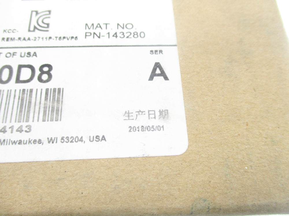 ALLEN BRADLEY 2711P-T6C20D8 SER. A DATE: 2018 (BR/WH) NSFS