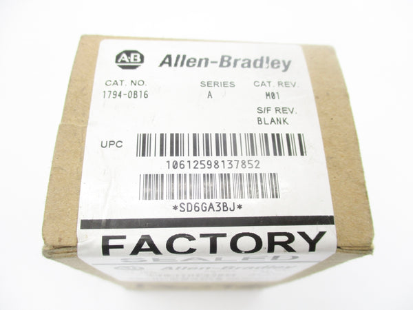 ALLEN BRADLEY 1794-OB16 SER. A DATE: 2006 NSFS
