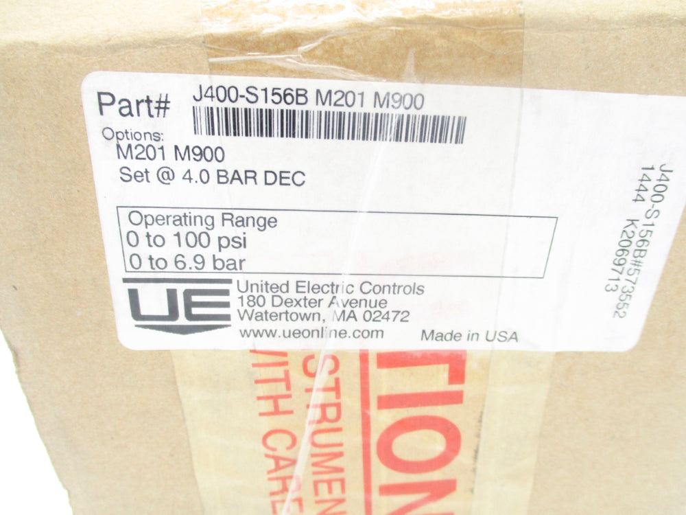 UNITED ELECTRIC J400-S156B 0-100PSI NSMP