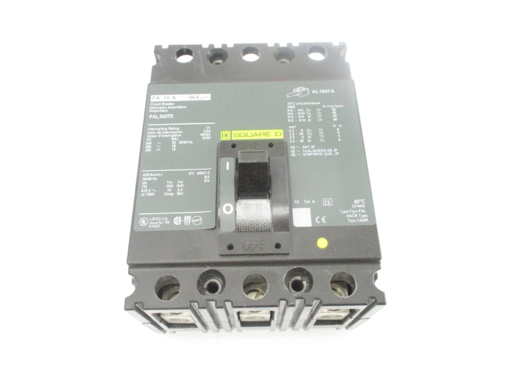 SQUARE D FAL34070 480V 70A NSMP