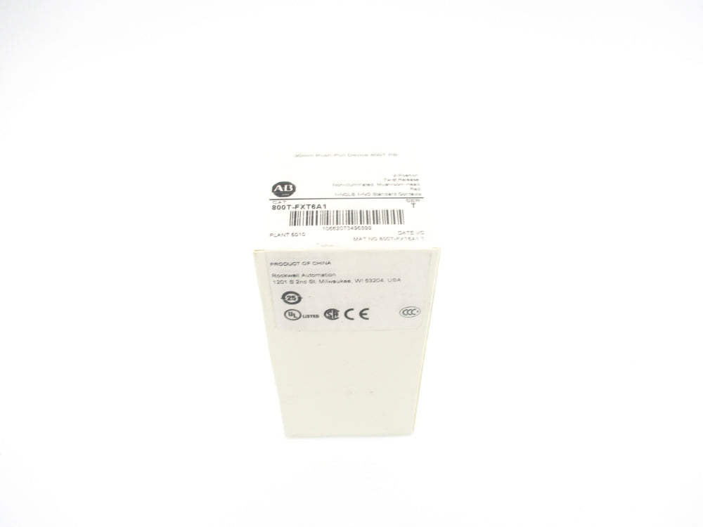 ALLEN BRADLEY 800T-FXT6A1 SER. T (WH) NSFS