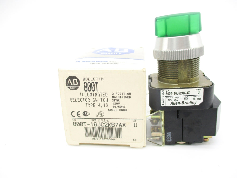 ALLEN BRADLEY 800T-16JG2KB7AX SER. U (GY/BL) NSMP