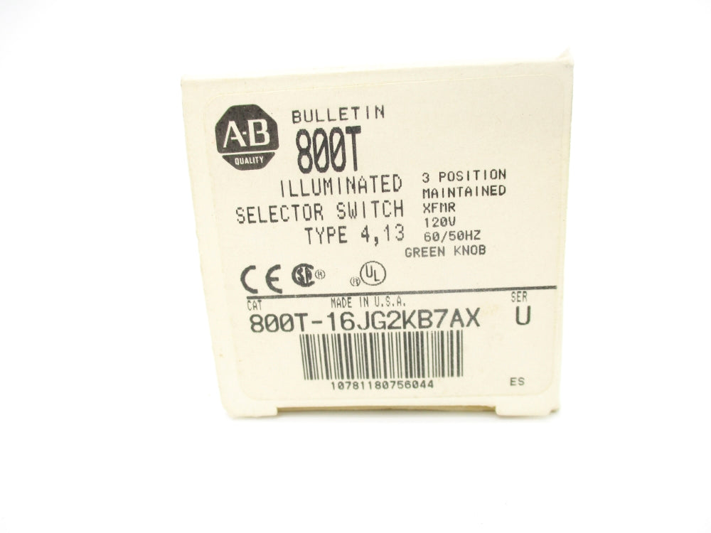 ALLEN BRADLEY 800T-16JG2KB7AX SER. U (GY/BL) NSMP