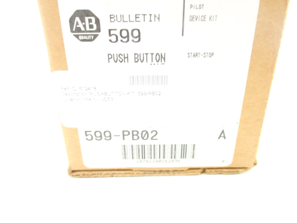 ALLEN BRADLEY 599-PB02 SER. A (BR/WH) NSMP