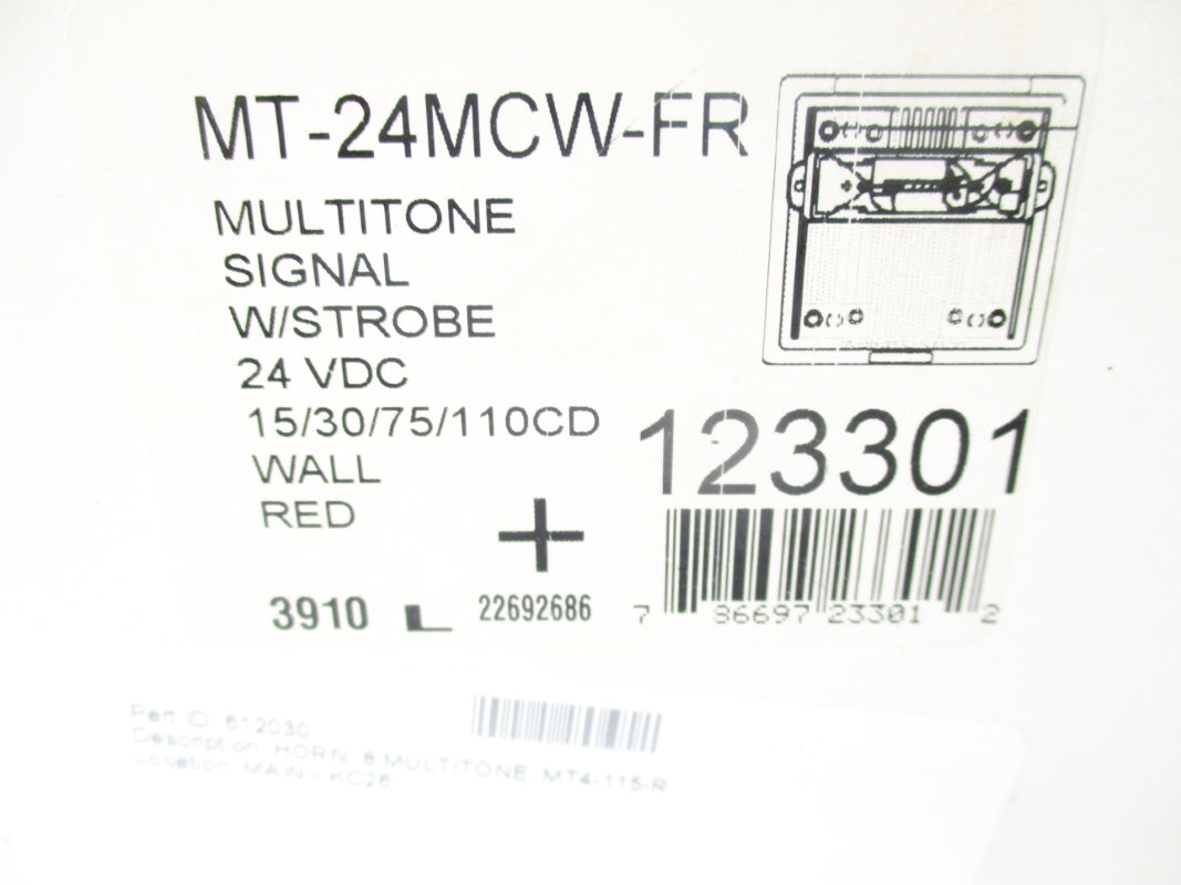 WHEELOCK MT-24MCW-FR NSMP