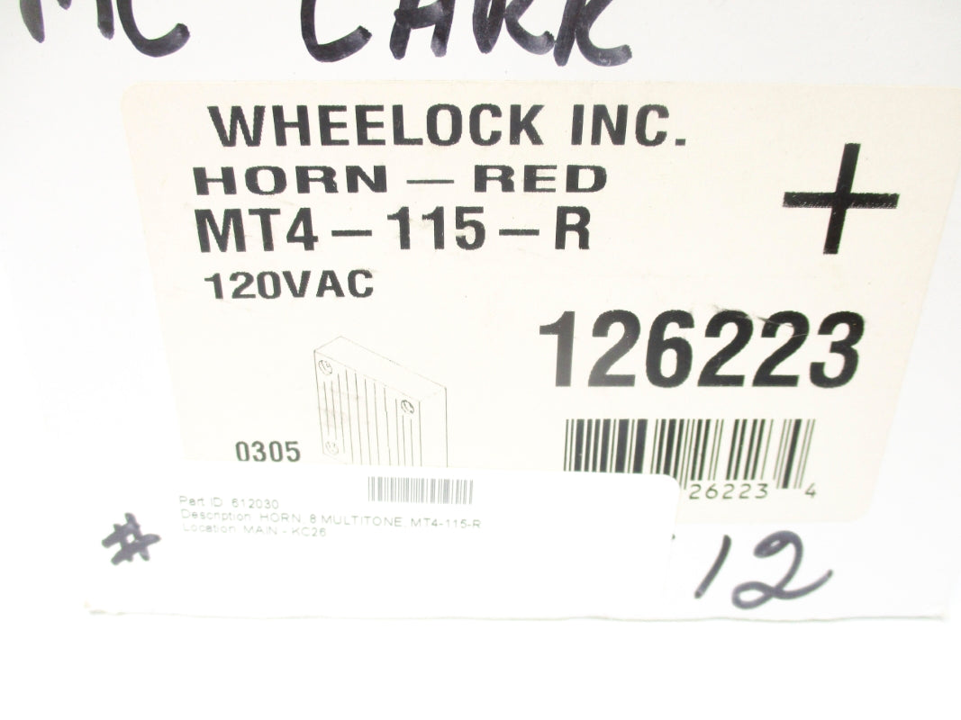 WHEELOCK MT4-115-R NSMP